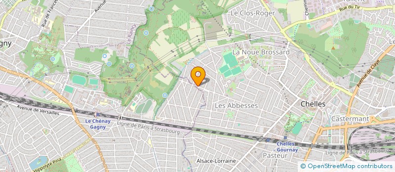 localisation de l'entreprise CAFE DES ABBESSES  CHELLES