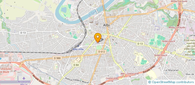 localisation de l'entreprise CAFE DES ARTS à ALBI