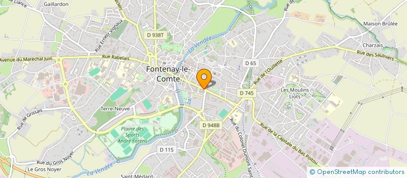 localisation de l'entreprise CAFE DES ARTS à FONTENAY-LE-COMTE