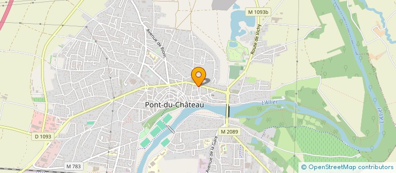 localisation de l'entreprise CAFE DES COURS  PONT-DU-CHATEAU