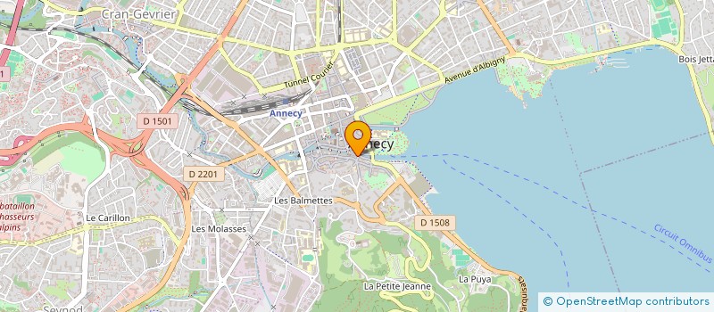 localisation de l'entreprise CAFE DES DUCS à ANNECY