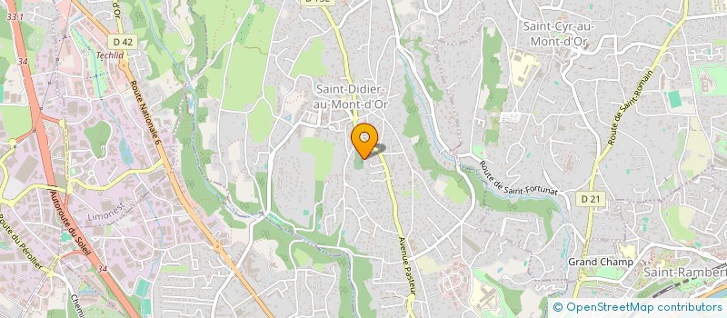 localisation de l'entreprise CAFE DES MONTS D'OR O.P.L.  SAINT-DIDIER-SUR-CHALARONNE