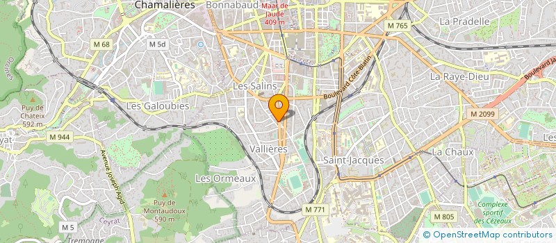 localisation de l'entreprise CAFE DES ORMEAUX  CLERMONT-FERRAND