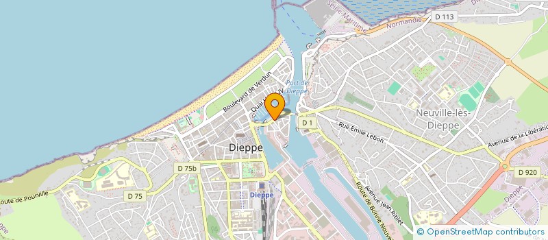 localisation de l'entreprise CAFE DES PECHEURS  DIEPPE