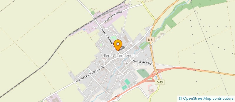 localisation de l'entreprise CAFE DES SPORTS  FERE-CHAMPENOISE