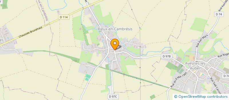 localisation de l'entreprise CAFE DES SPORTS  RIEUX-EN-CAMBRESIS
