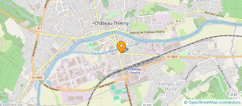 localisation de l'entreprise CAFE DES SPORTS  CHATEAU-THIERRY