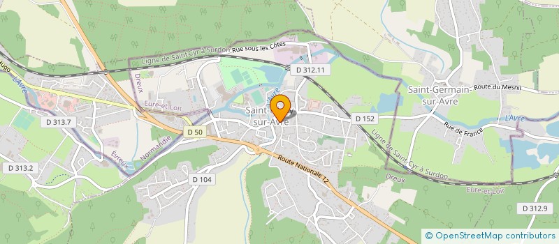 localisation de l'entreprise CAFE DES SPORTS SARL à SAINT-REMY-SUR-AVRE