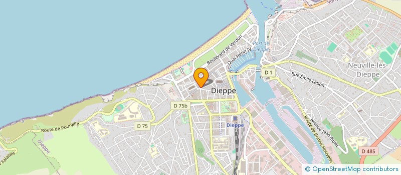 localisation de l'entreprise CAFE DES TRIBUNAUX à DIEPPE