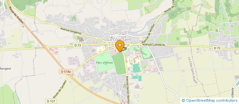 localisation de l'entreprise CAFE DES VOYAGEURS  LA COTE-SAINT-ANDRE