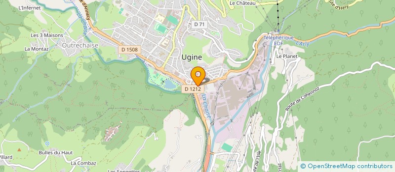 localisation de l'entreprise CAFE DES VOYAGEURS  UGINE