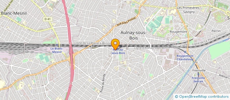 localisation de l'entreprise CAFE DU CENTRE à AULNAY-SOUS-BOIS