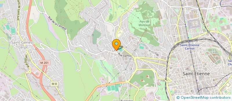 localisation de l'entreprise CAFE DU CENTRE  SAINT-ETIENNE