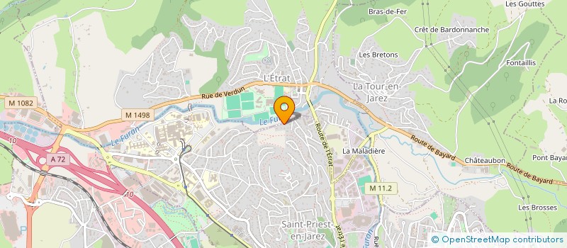 localisation de l'entreprise CAFE DU CENTRE  SAINT-PRIEST-EN-JAREZ