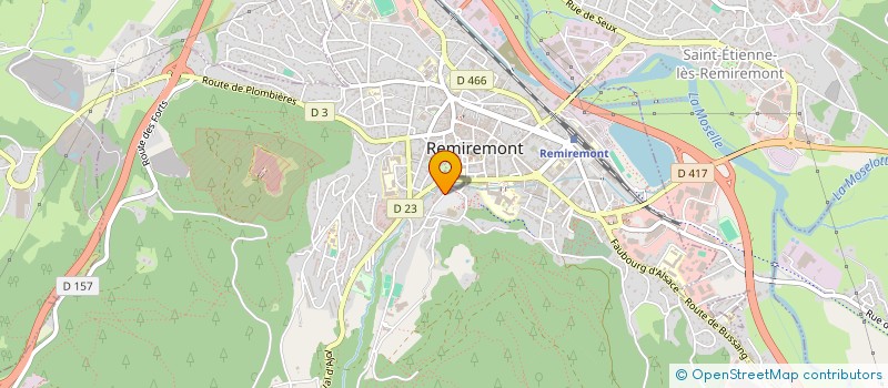 localisation de l'entreprise CAFE DU CHAMPS DE MARS  REMIREMONT