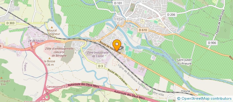 localisation de l'entreprise CAFE DU COIN  TREBES