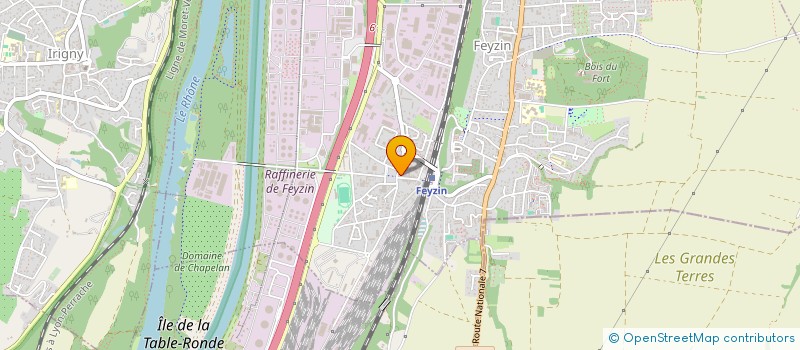 localisation de l'entreprise CAFE DU COMMERCE  FEYZIN