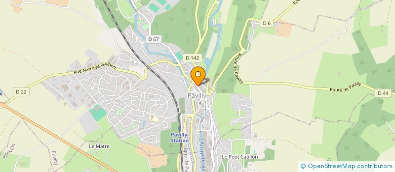 localisation de l'entreprise CAFE DU COMMERCE  PAVILLY