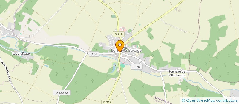 localisation de l'entreprise CAFE DU COMMERCE SNC  LORREZ-LE-BOCAGE-PREAUX