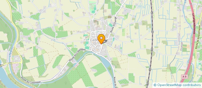 localisation de l'entreprise CAFE DU COURS  CADEROUSSE