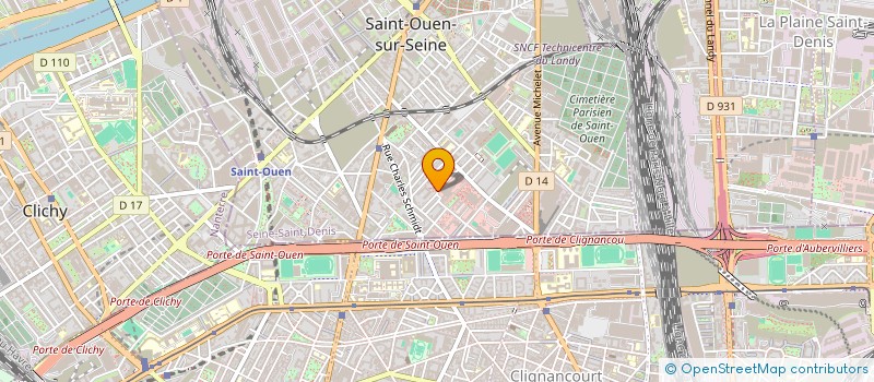 localisation de l'entreprise CAFE DU GARAGE à SAINT-OUEN-SUR-SEINE