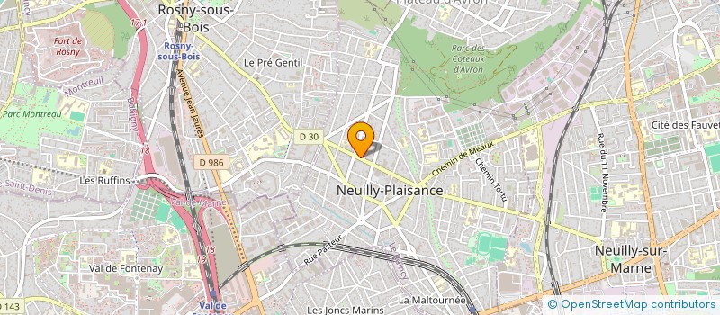 localisation de l'entreprise CAFE DU MARCHE à NEUILLY-PLAISANCE