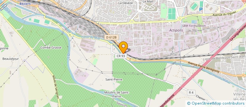 localisation de l'entreprise CAFE DU MIDI à BEZIERS