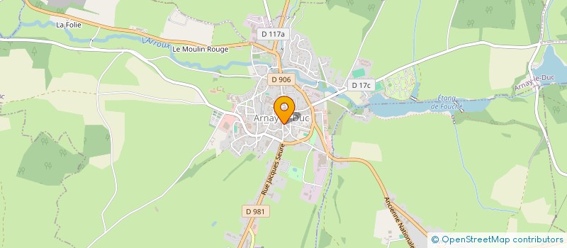 localisation de l'entreprise CAFE DU NORD - LE RESTAURANT  ARNAY-LE-DUC