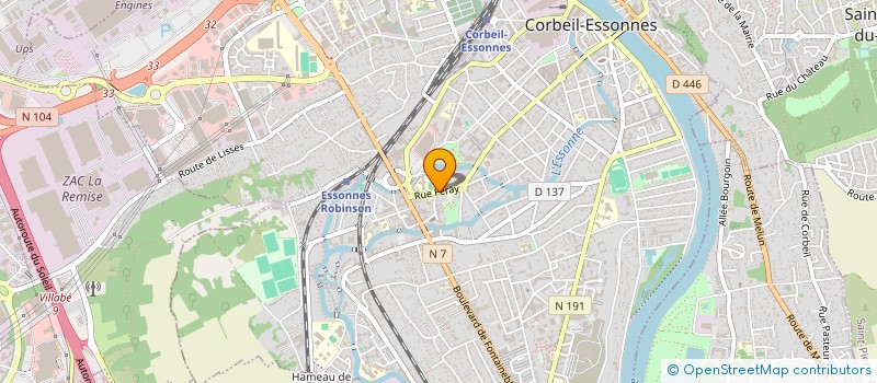 localisation de l'entreprise CAFE DU PALAIS à CORBEIL-ESSONNES