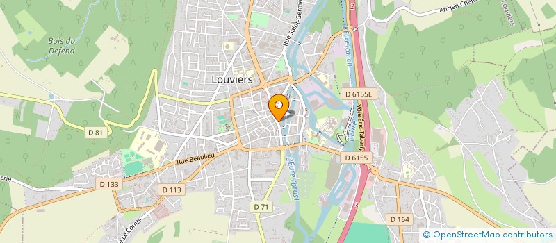 localisation de l'entreprise CAFE DU PARVIS à LOUVIERS