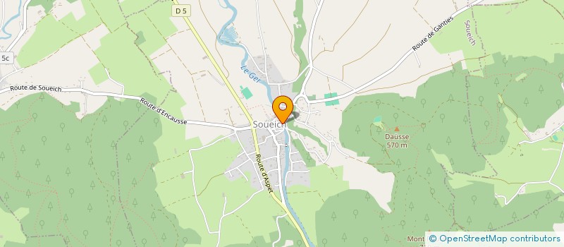 localisation de l'entreprise CAFE DU PONT  SOUEICH