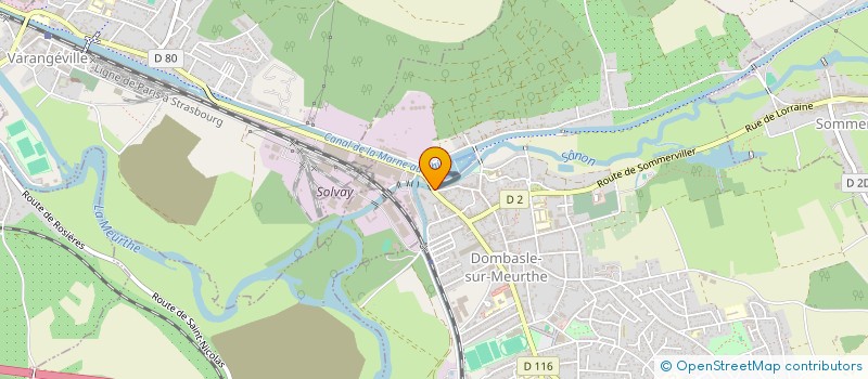 localisation de l'entreprise CAFE DU PORT  DOMBASLE-SUR-MEURTHE