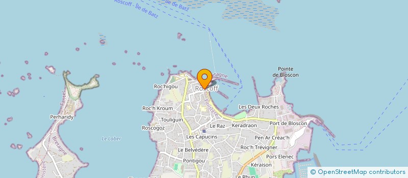 localisation de l'entreprise CAFE DU PORT  ROSCOFF