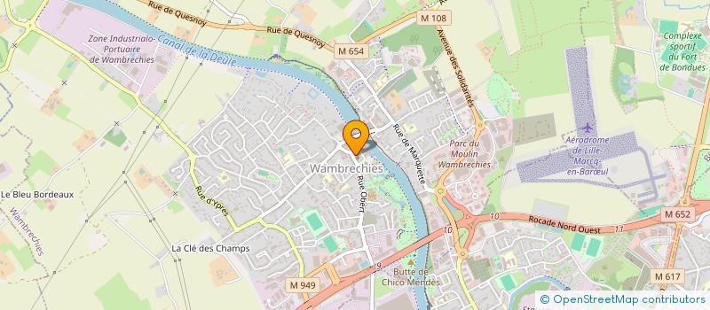 localisation de l'entreprise CAFE DU PORT  WAMBRECHIES