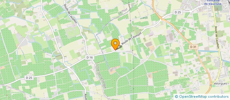 localisation de l'entreprise CAFE DU REVE  L'ISLE-SUR-LA-SORGUE