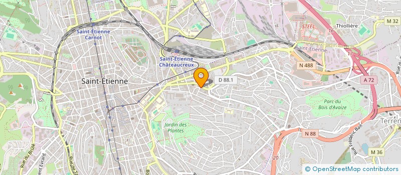 localisation de l'entreprise CAFE DU TAXI  SAINT-ETIENNE