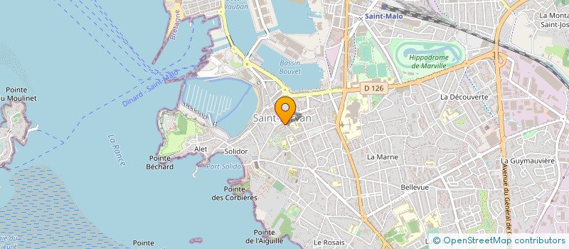 localisation de l'entreprise CAFE DU THEATRE  SAINT-MALO