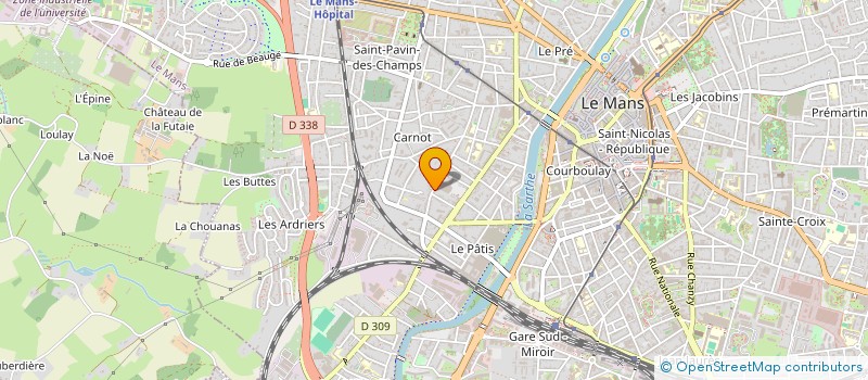 localisation de l'entreprise CAFE EAUX  LE MANS