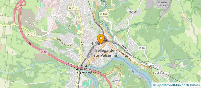 localisation de l'entreprise CAFE EPICERIE DE LA VALSERINE à VALSERHONE