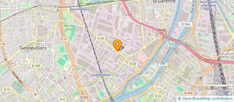 localisation de l'entreprise CAFE EUROPA  GENNEVILLIERS