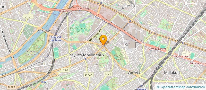 localisation de l'entreprise CAFE FRANCAIS à ISSY-LES-MOULINEAUX