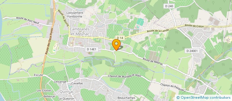 localisation de l'entreprise CAFE GARDO  CAMBLANES-ET-MEYNAC