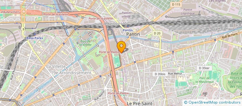 localisation de l'entreprise CAFE GILLES  PANTIN