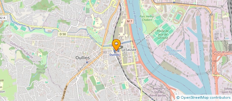 localisation de l'entreprise CAFE & GOURMANDISE  OULLINS-PIERRE-BENITE