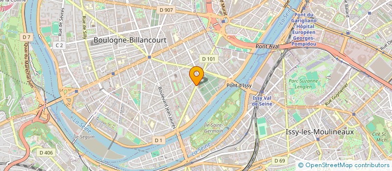 localisation de l'entreprise CAFE HIBOU à BOULOGNE-BILLANCOURT