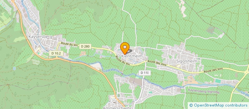 localisation de l'entreprise CAFE HISSALA  KAYSERSBERG VIGNOBLE