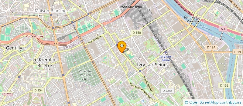 localisation de l'entreprise CAFE HOTEL DU BON ACCUEIL à IVRY-SUR-SEINE