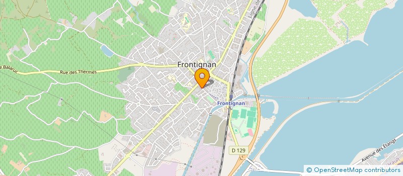 localisation de l'entreprise CAFE HOTEL RESTAURANT MEDITERRANEE à FRONTIGNAN