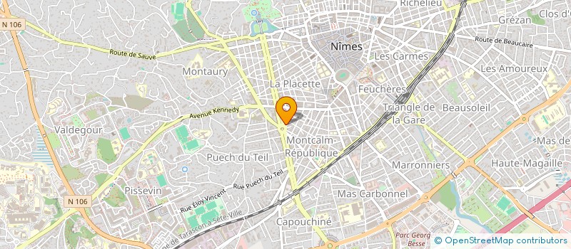 localisation de l'entreprise CAFE'IN  NIMES