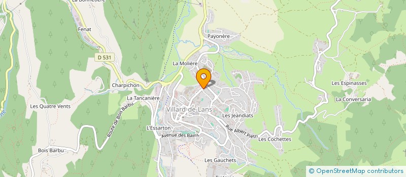 localisation de l'entreprise CAFE IN SARL à VILLARD-DE-LANS